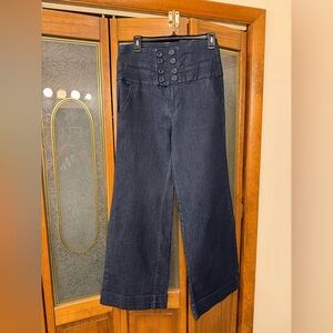 Ladies Boom Boom Jeans Dark Wide-Leg 
Denim EUC